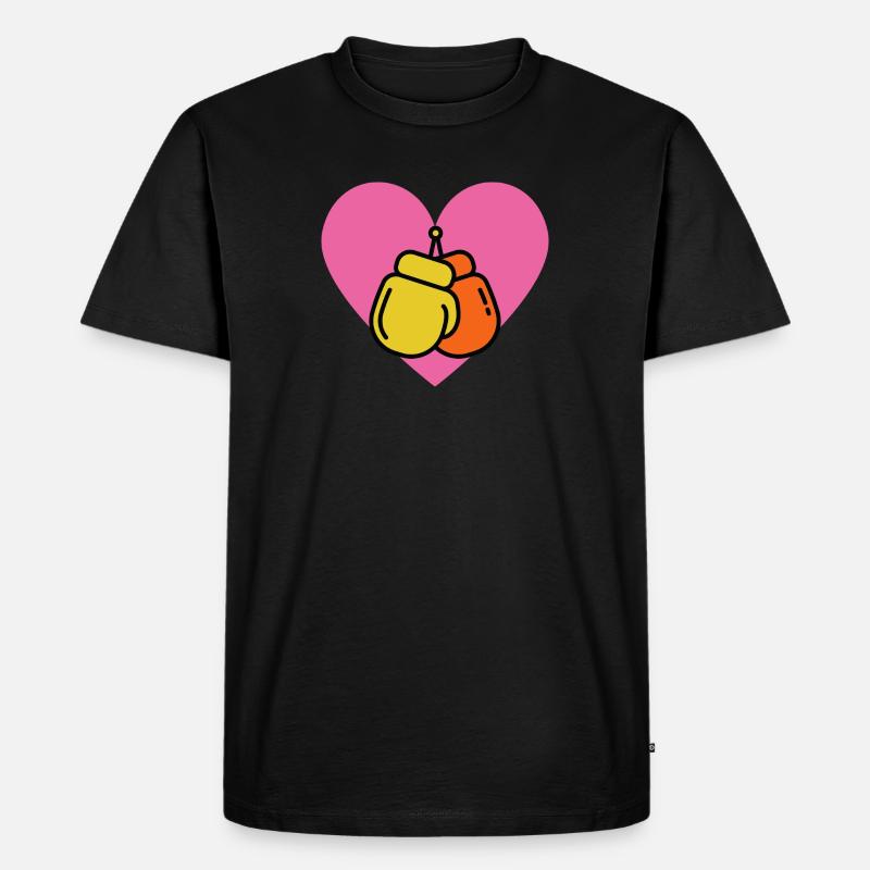 Boxen Liebe - Boxer Geschenkidee - Männer Premium Bio T-Shirt - undefined
