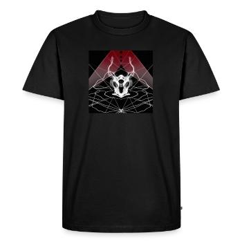 Crane digital art - T-shirt Premium bio Homme - noir - Devant - Nico (187cm)
