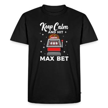 keep calm the baby sitter is here Design for a - Men's Premium Organic T-Shirt - black - Front - Nico (187cm)