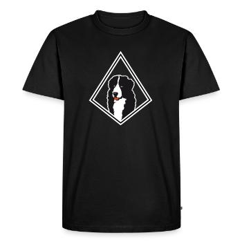 Conception de diamant de chien - T-shirt Premium bio Homme - noir - Devant - Nico (187cm)