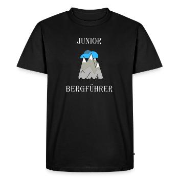 Junior Bergführer - Männer Premium Bio T-Shirt - Schwarz - Vorne - Nico (187cm)