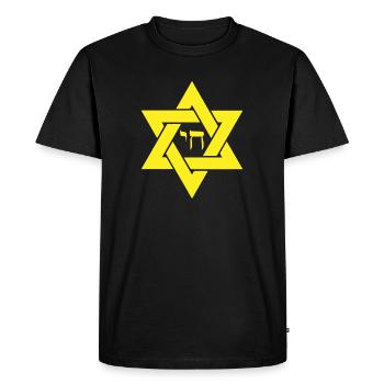 Cadeau disant Hanukkah juif - T-shirt Premium bio Homme - noir - Devant - Nico (187cm)