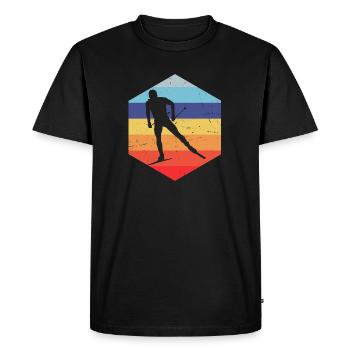 Ski de fond Ski de fond classique Ski de fond classique - T-shirt Premium bio Homme - noir - Devant - Nico (187cm)