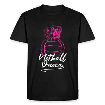 Reine du Netball - T-shirt Premium bio Homme - noir - Devant - Nico (187cm)