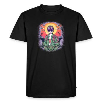 present idea bday birthday geek happy gift present - Men's Premium Organic T-Shirt - black - Front - Nico (187cm)