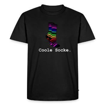 Cool sock gift idea - Men's Premium Organic T-Shirt - black - Front - Nico (187cm)