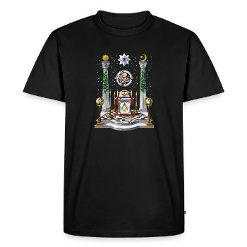 Masonic Lodge Altar - Men's Premium Organic T-Shirt - black - Front - Nico (187cm)