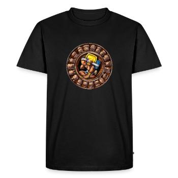 Ancien calendrier maya - T-shirt Premium bio Homme - noir - Devant - Nico (187cm)