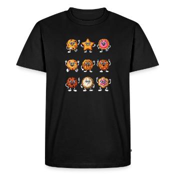 Biscuits amusants - T-shirt Premium bio Homme - noir - Devant - Nico (187cm)