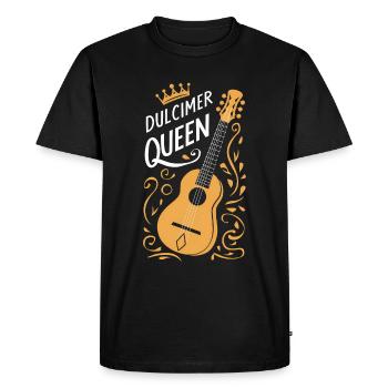 Gift for dulcimer lover - Men's Premium Organic T-Shirt - black - Front - Nico (187cm)