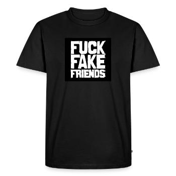 BAISE - T-shirt Premium bio Homme - noir - Devant - Nico (187cm)
