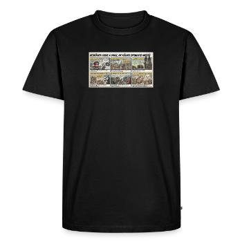 Cologne Guide: 6 Things Cologne People Don't Like - Men's Premium Organic T-Shirt - black - Front - Nico (187cm)