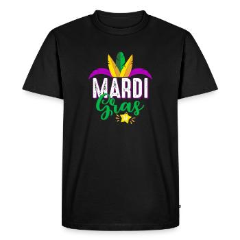 Fête de Mardi Gras 2018 - Carnaval - mardi gras - T-shirt Premium bio Homme - noir - Devant - Nico (187cm)