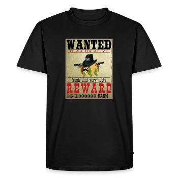 Taco recherché - T-shirt Premium bio Homme - noir - Devant - Nico (187cm)