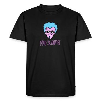 Idée cadeau scientifique fou - T-shirt Premium bio Homme - noir - Devant - Nico (187cm)
