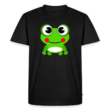 frog - Men's Premium Organic T-Shirt - black - Front - Nico (187cm)