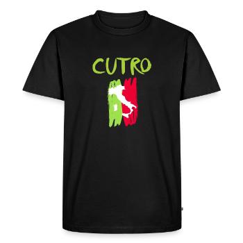 Cutro Italien Souvenir Cutro - Männer Premium Bio T-Shirt - Schwarz - Vorne - Nico (187cm)
