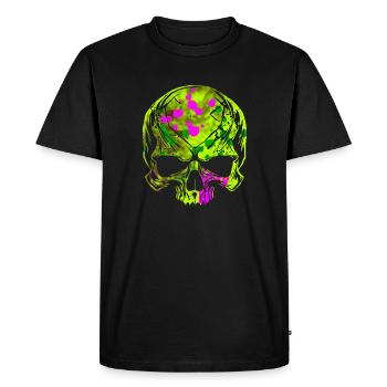 Crâne flagrant - T-shirt Premium bio Homme - noir - Devant - Nico (187cm)