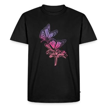 Monarch Butterfly Sketch Graphic Butterfly Lovers - T-shirt Premium bio Homme - noir - Devant - Nico (187cm)