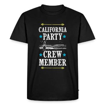 Équipe de fête en Californie - T-shirt Premium bio Homme - noir - Devant - Nico (187cm)