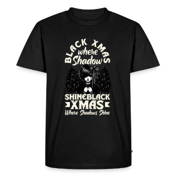 Noël noir où les ombres brillent Esthétique Emocore - T-shirt Premium bio Homme - noir - Devant - Nico (187cm)