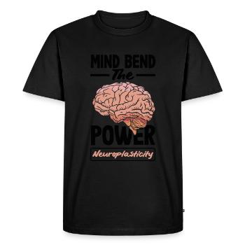 Libérez le potentiel de neuroplasticité de votre cerveau - T-shirt Premium bio Homme - noir - Devant - Nico (187cm)