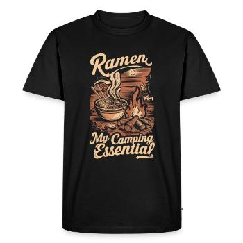Camping Amateurs de Ramen - T-shirt Premium bio Homme - noir - Devant - Nico (187cm)