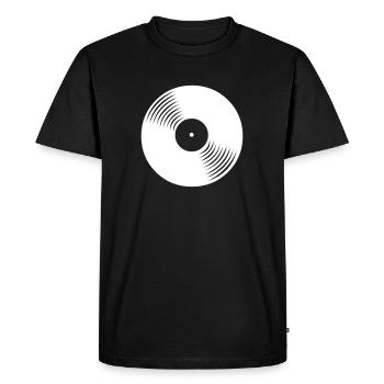 vinyl record - Men's Premium Organic T-Shirt - black - Front - Nico (187cm)