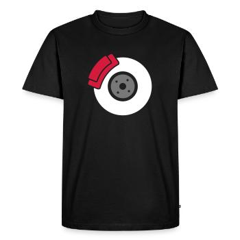 Frein à disque avec étrier - T-shirt Premium bio Homme - noir - Devant - Nico (187cm)