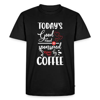 Barista Coffee Cup Bar - Men's Premium Organic T-Shirt - black - Front - Nico (187cm)