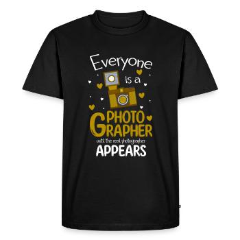 Photography Photography Subject - Men's Premium Organic T-Shirt - black - Front - Nico (187cm)