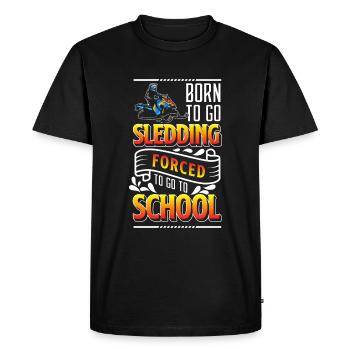 Winter - Men's Premium Organic T-Shirt - black - Front - Nico (187cm)