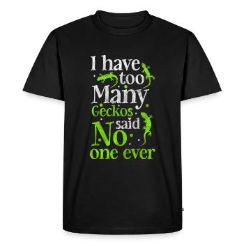 Reptile Tropical Terrarium Lizard Lover - Men's Premium Organic T-Shirt - black - Front - Nico (187cm)