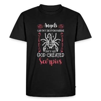 Naissance du Scorpion Novembre superstition - T-shirt Premium bio Homme - noir - Devant - Nico (187cm)