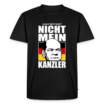 Pas ma chancelière - T-shirt Premium bio Homme - noir - Devant - Nico (187cm)