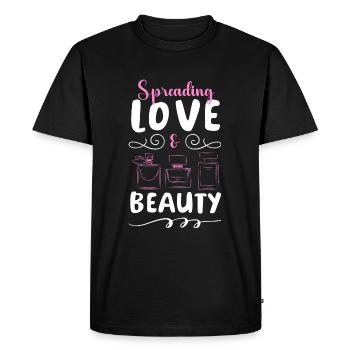 Parfum Odeur Parfum Spray Amoureux - T-shirt Premium bio Homme - noir - Devant - Nico (187cm)