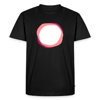 cercles psychédéliques - T-shirt Premium bio Homme - noir - Devant - Nico (187cm)