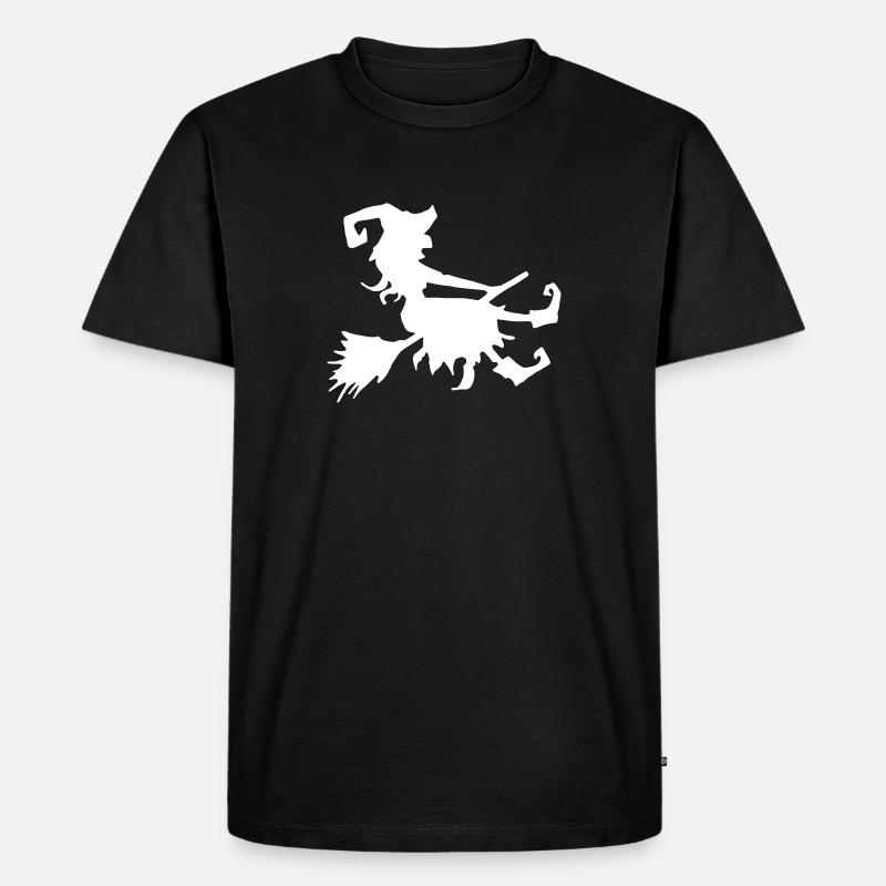 Halloween Hexe - Männer Premium Bio T-Shirt - Schwarz