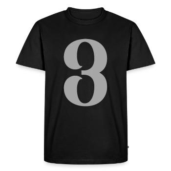 3 - T-shirt Premium bio Homme - noir - Devant - Nico (187cm)