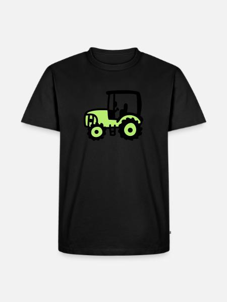 Tractor - Men's Premium Organic T-Shirt - black