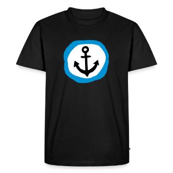 Cadeau d'ancrage du marin de la maison - T-shirt Premium bio Homme - noir - Devant - Nico (187cm)