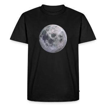 Moon - T-shirt Premium bio Homme - noir - Devant - Nico (187cm)