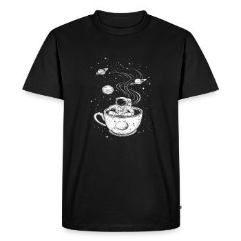 L’homme de l’espace dans la galaxie - T-shirt Premium bio Homme - noir - Devant - Nico (187cm)