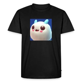 Fluffy Monster - Men's Premium Organic T-Shirt - black - Front - Nico (187cm)