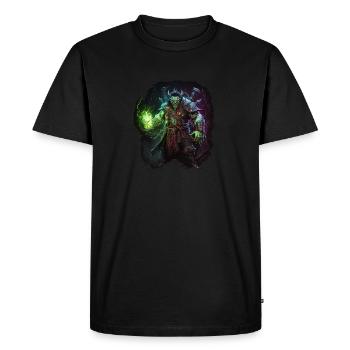 orc wizard - Men's Premium Organic T-Shirt - black - Front - Nico (187cm)