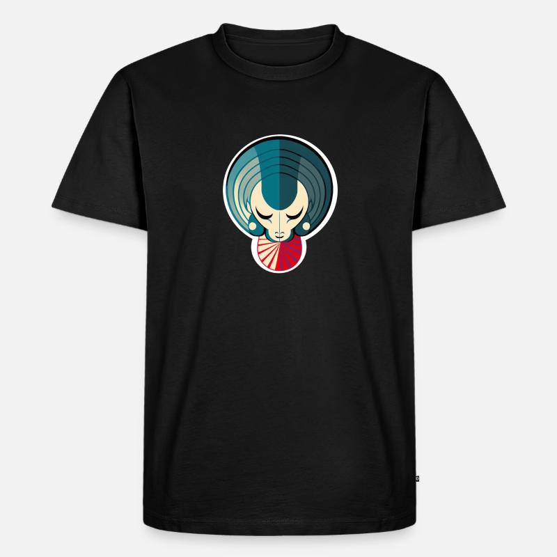 Abstract Widder - Männer Premium Bio T-Shirt - Schwarz