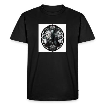 couple - T-shirt Premium bio Homme - noir - Devant - Nico (187cm)
