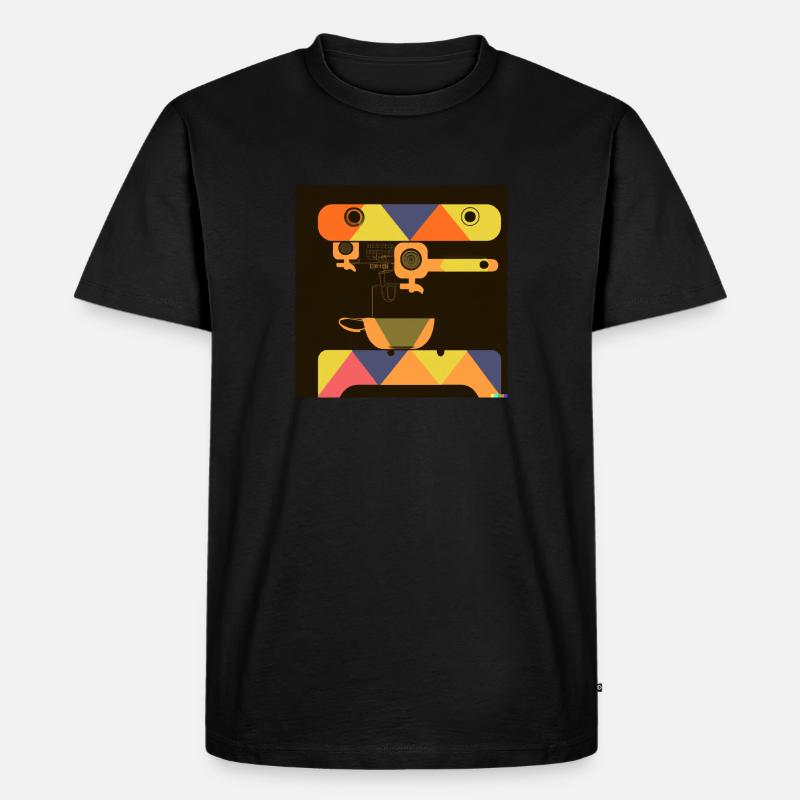 Machine 1 - Männer Premium Bio T-Shirt - Schwarz