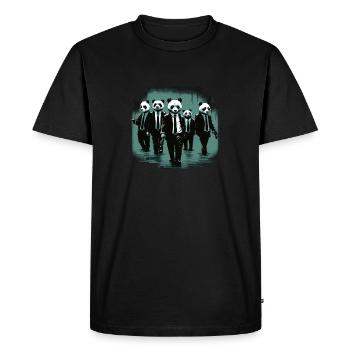 Réservoir Pandas - T-shirt Premium bio Homme - noir - Devant - Nico (187cm)