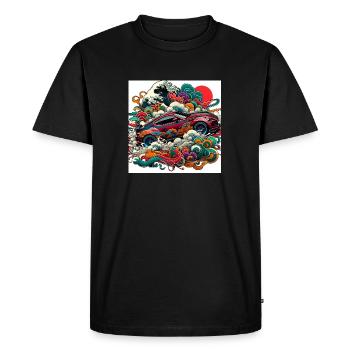 Voiture GT86 Drift JDM - T-shirt Premium bio Homme - noir - Devant - Nico (187cm)
